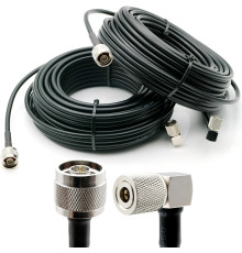 Антенный кабель Alientech RG8 для Deimox, QMA-N-type, 35 м, пара (RG8-Q-JW/N-JW-35)