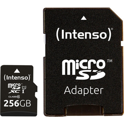 Карта памяти Intenso Micro SD Card UHS-I 256GB SDXC
